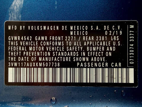 2019 Volkswagen Golf SportWagen 1.8T S 4Motion