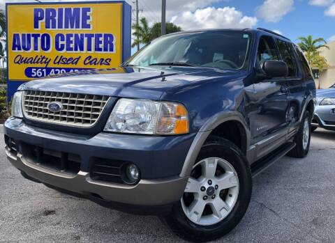 2004 Ford Explorer for sale at PRIME AUTO CENTER in Palm Springs FL