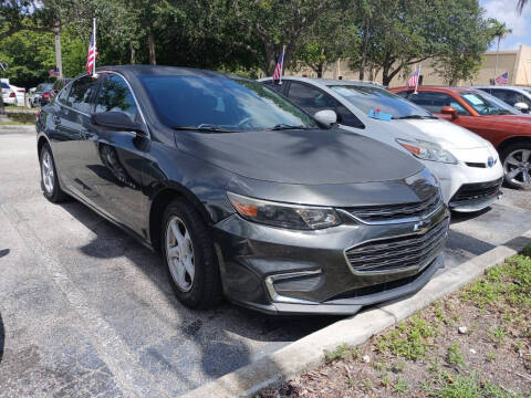 2017 Chevrolet Malibu for sale at Blue Lagoon Auto Sales in Plantation FL