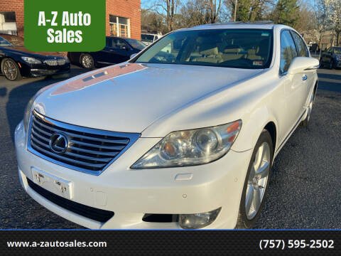 2010 Lexus LS 460 for sale at A-Z Auto Sales in Newport News VA