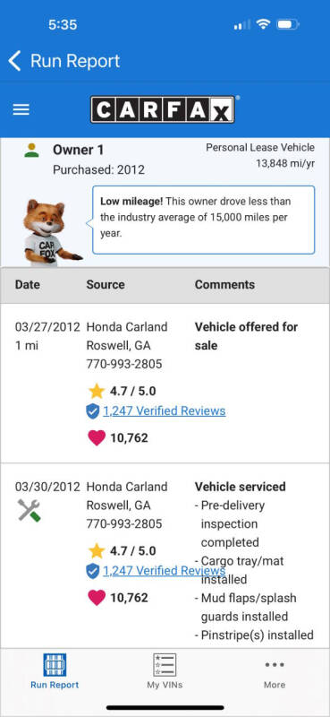 2012 Honda Odyssey EX-L w/DVD