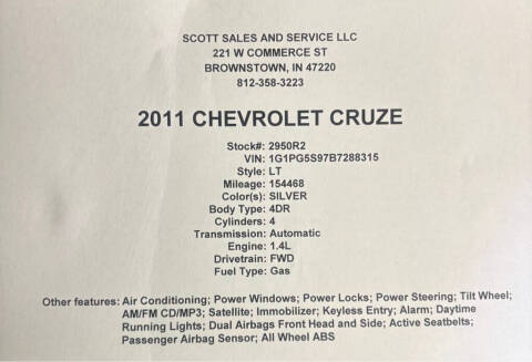 2011 Chevrolet Cruze LT
