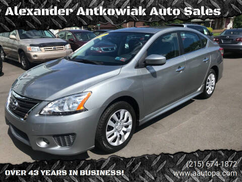 2013 Nissan Sentra for sale at Alexander Antkowiak Auto Sales Inc. in Hatboro PA