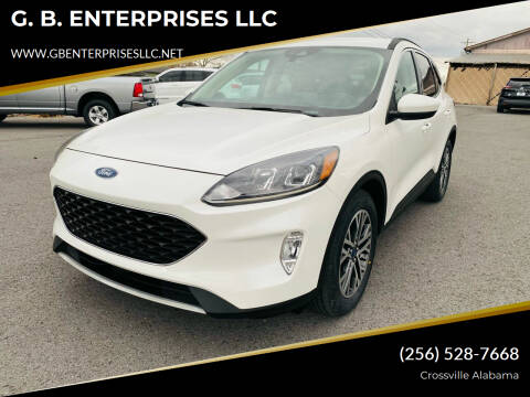 2020 Ford Escape for sale at G. B. ENTERPRISES LLC in Crossville AL