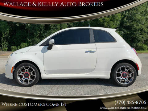 2012 FIAT 500 for sale at Wallace & Kelley Auto Brokers in Douglasville GA