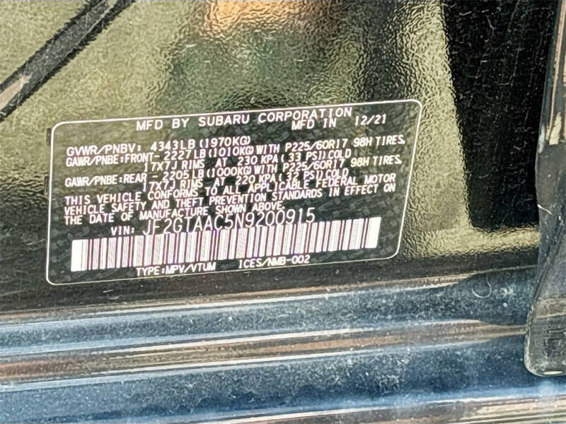 2022 Subaru Crosstrek