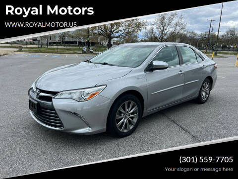 2015 Toyota Camry Hybrid for sale at Royal Motors in Hyattsville MD