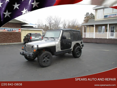 2001 Jeep Wrangler for sale at Spears Auto and Repair in Cadillac MI