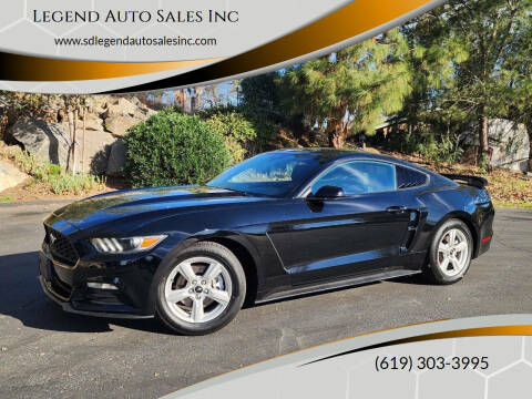 2017 Ford Mustang for sale at Legend Auto Sales Inc in Lemon Grove CA