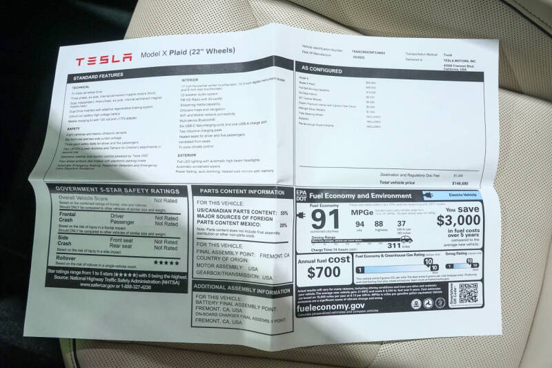 2022 Tesla Model X Plaid