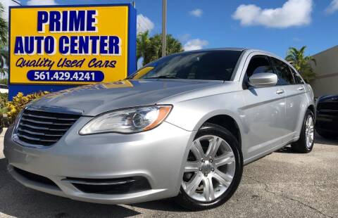 2012 Chrysler 200 for sale at PRIME AUTO CENTER in Palm Springs FL