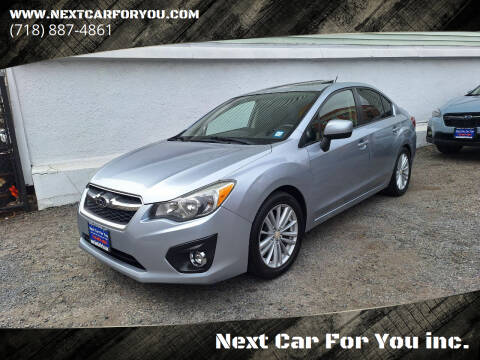 2013 Subaru Impreza for sale at Next Car For You inc. in Brooklyn NY