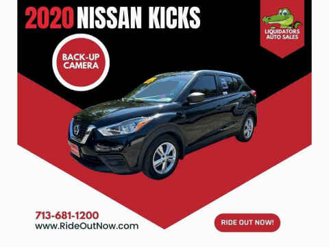 2020 Nissan Kicks for sale at LIQUIDATORS in Houston TX