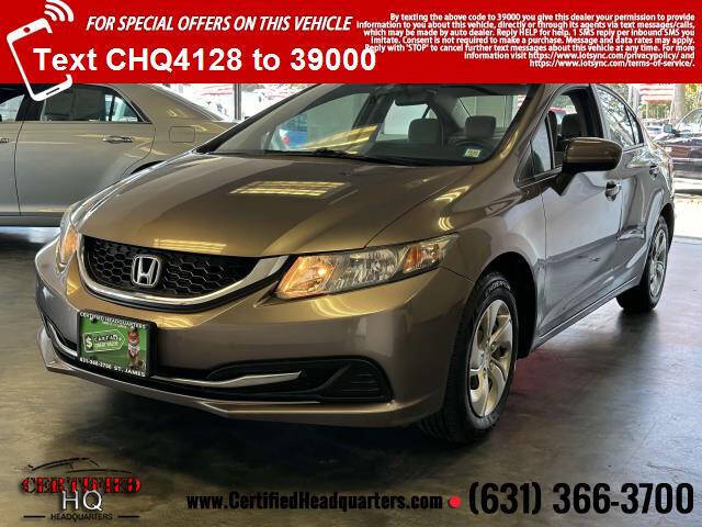 2015 Honda Civic for sale at CERTIFIED HEADQUARTERS in Saint James NY