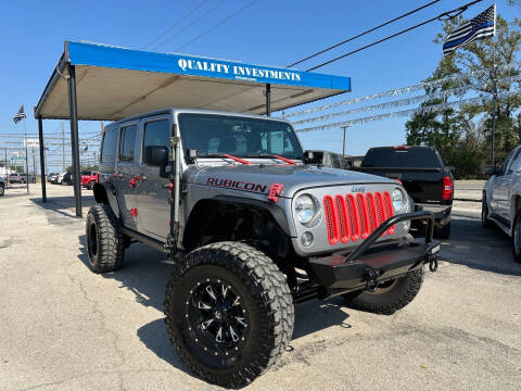 2015 Jeep Wrangler Unlimited for sale at Quality Investments in Tyler TX