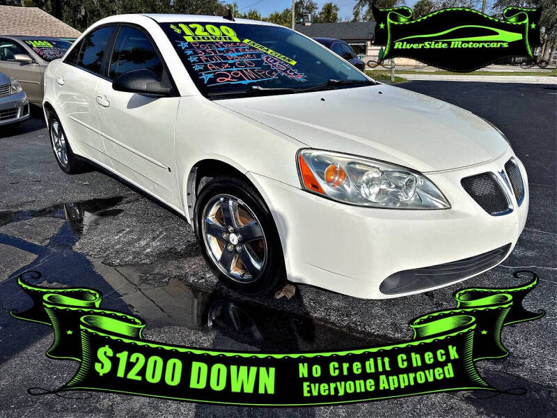 2008 Pontiac G6 for sale at RIVERSIDE MOTORCARS INC - Main Lot in New Smyrna Beach FL