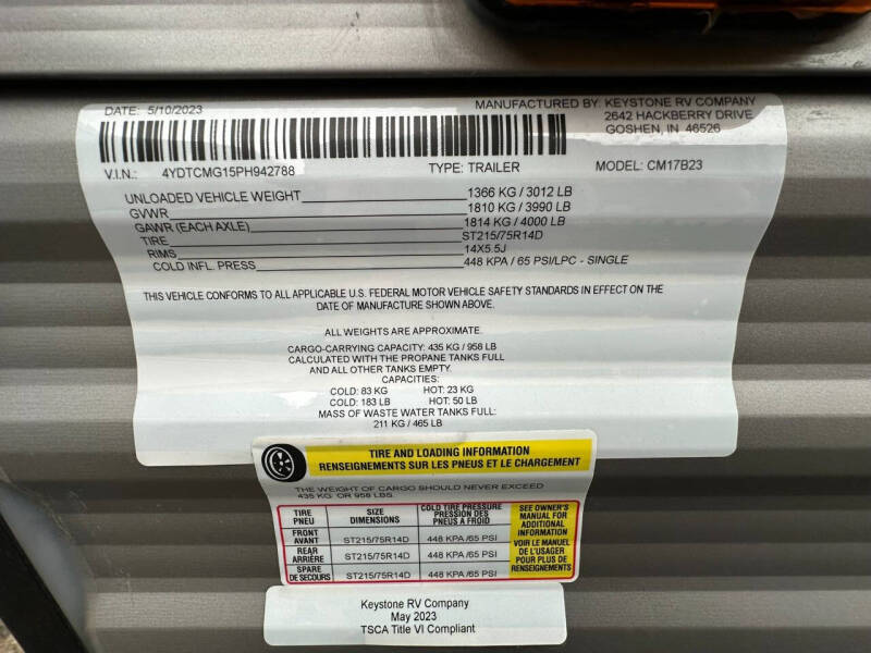 2023 Keystone RV Dutchmen Coleman 17B