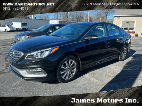 2016 Hyundai Sonata for sale at James Motors Inc. in East Longmeadow MA