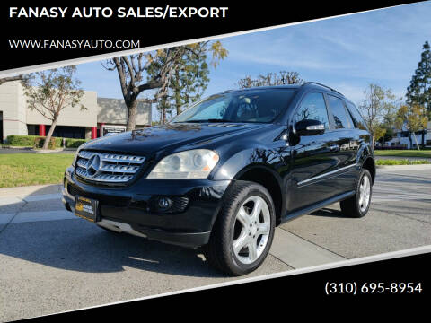 2008 Mercedes-Benz M-Class for sale at FANASY AUTO SALES/EXPORT in Yorba Linda CA