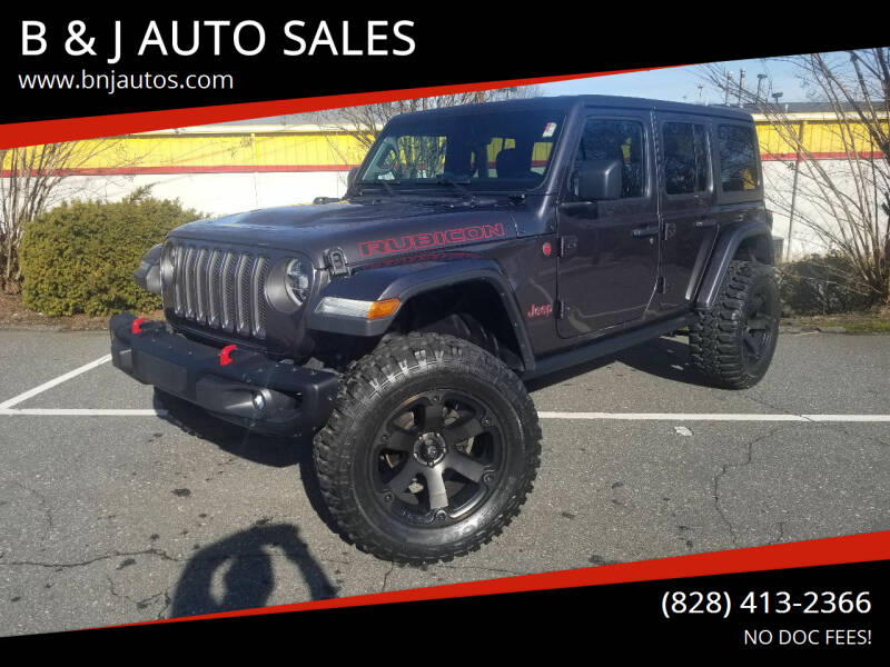 2018 Jeep Wrangler Unlimited for sale at B & J AUTO SALES in Morganton NC