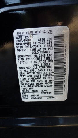 2013 Nissan Rogue SV w/SL Package