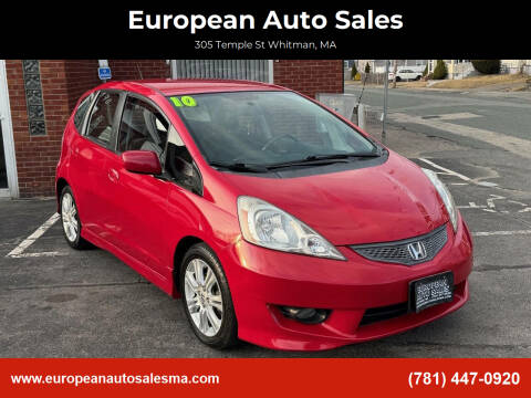 2010 Honda Fit for sale at European Auto Sales in Whitman MA
