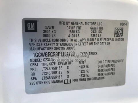 2015 Chevrolet Express 2500