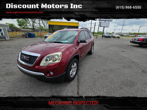 2007 GMC Acadia for sale at Discount Motors Inc in Madison TN