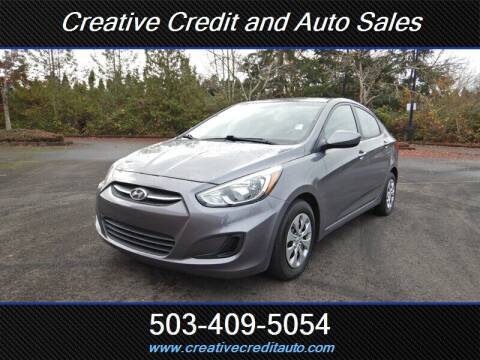 2016 Hyundai Accent for sale at Creative Credit & Auto Sales in Salem OR