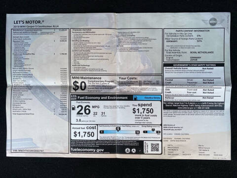 2019 MINI Countryman Cooper S ALL4