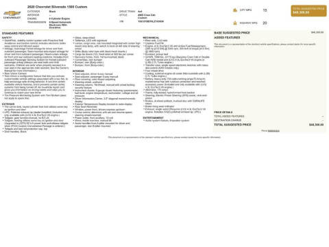 2020 Chevrolet Silverado 1500