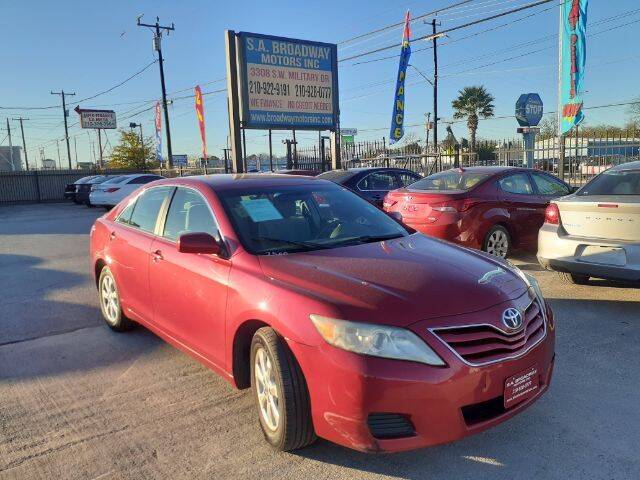 2011 Toyota Camry for sale at S.A. BROADWAY MOTORS INC in San Antonio TX