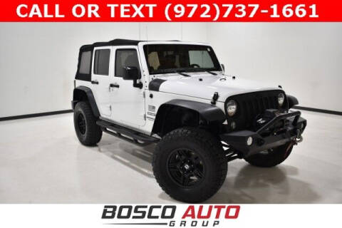 2016 Jeep Wrangler Unlimited for sale at Bosco Auto Group in Flower Mound TX