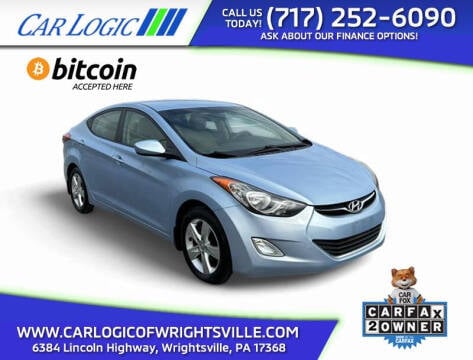 2012 Hyundai Elantra for sale at Car Logic of Wrightsville in Wrightsville PA