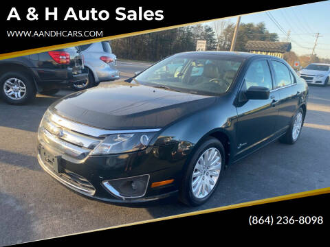 2010 Ford Fusion Hybrid for sale at A & H Auto Sales in Greenville SC