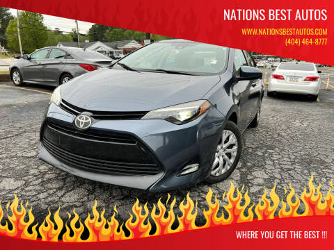 2018 Toyota Corolla for sale at Nations Best Autos in Decatur GA