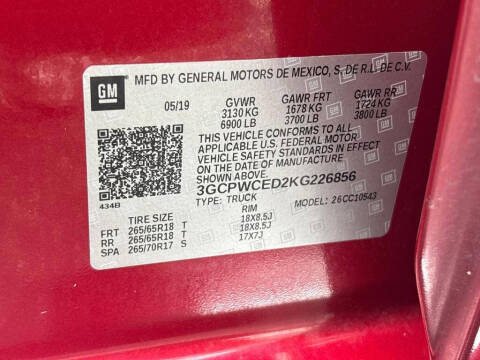 2019 Chevrolet Silverado 1500