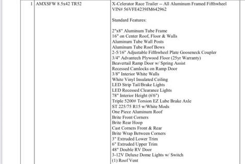 2017 Cts 42ft Gooseneck