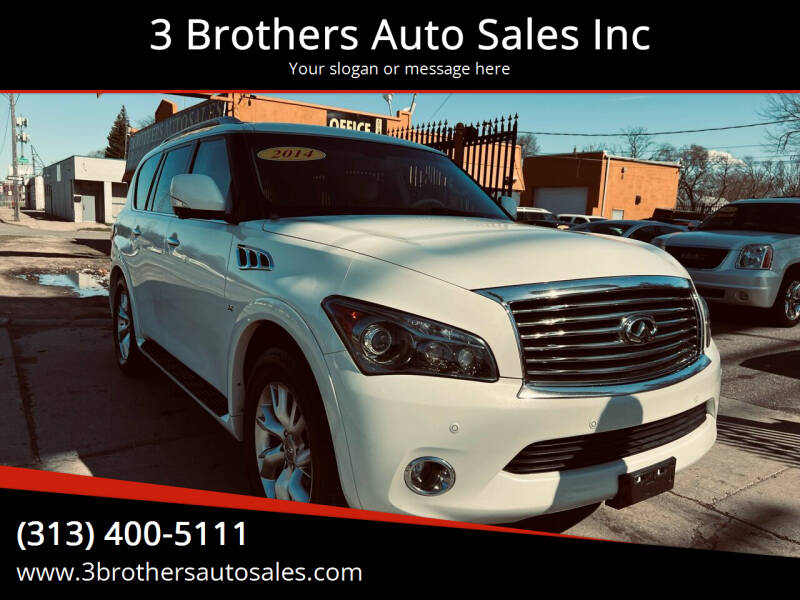 2014 Infiniti QX80 for sale at 3 Brothers Auto Sales Inc in Detroit MI