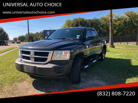 2008 Dodge Dakota for sale at UNIVERSAL AUTO CHOICE in Houston TX