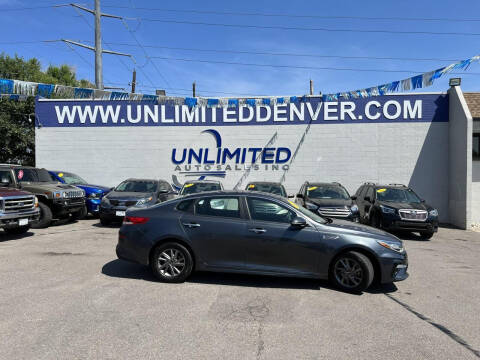 2020 Kia Optima for sale at Unlimited Auto Sales in Denver CO