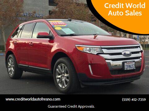 2012 Ford Edge for sale at Credit World Auto Sales in Fresno CA