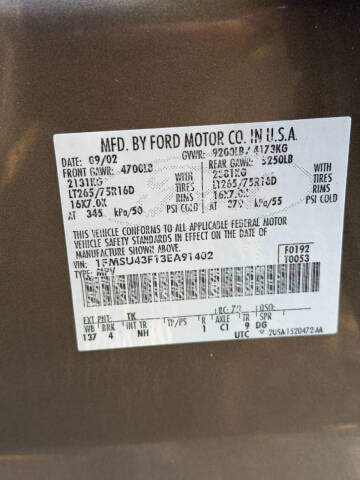 2003 Ford Excursion Limited