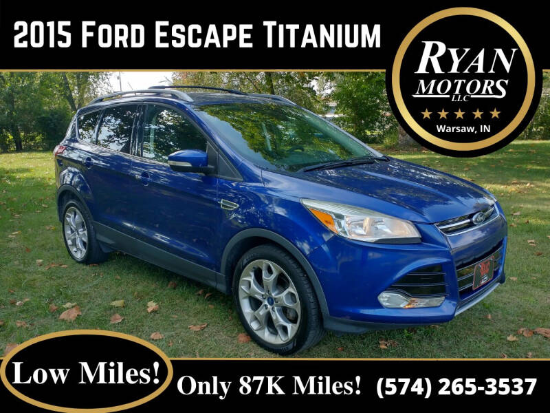 2015 Ford Escape for sale at Ryan Motors LLC in Warsaw IN