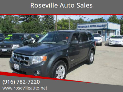 2008 Ford Escape Hybrid for sale at Roseville Auto Sales in Roseville CA