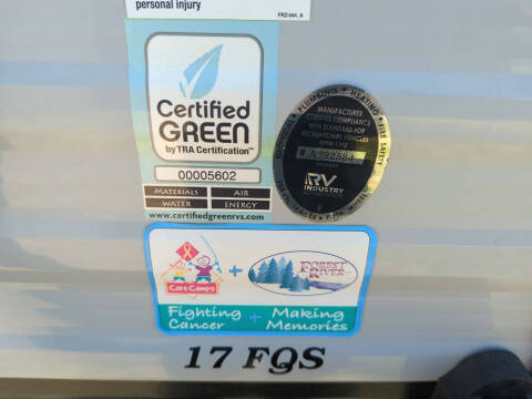 2022 Forest River VIKING VWT17FQS TRVL TRLR