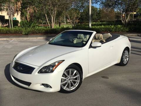 2011 Infiniti G37 Convertible for sale at FIRST FLORIDA MOTOR SPORTS in Pompano Beach FL