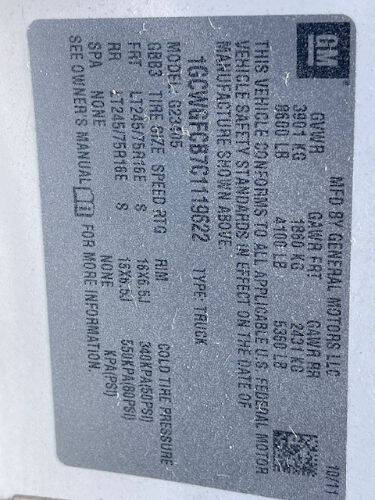 2012 Chevrolet Express 2500