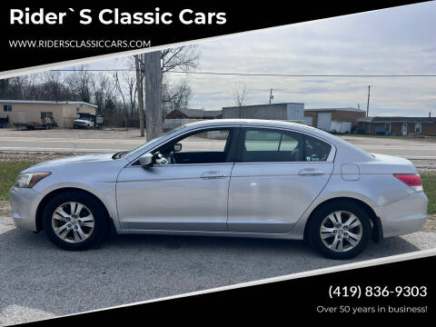 2008 Honda Accord for sale at Rider`s Classic Cars in Millbury OH