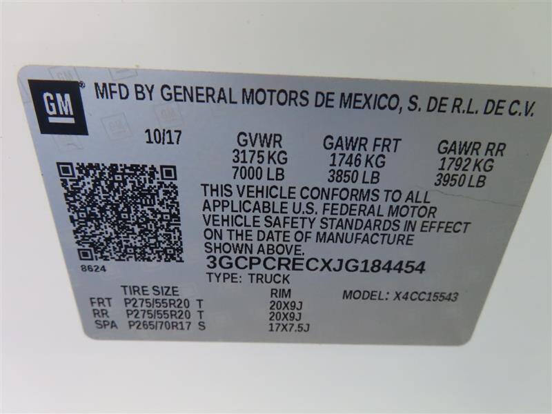 2018 Chevrolet Silverado 1500